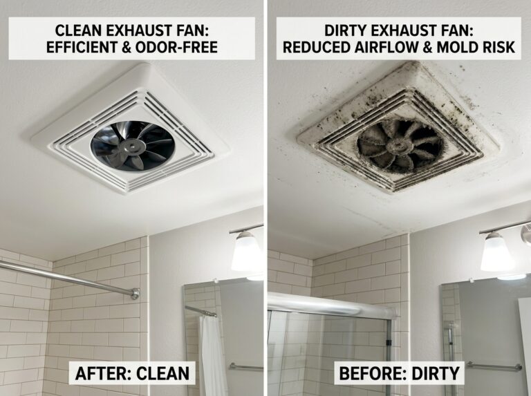 bathroom vent duct clean
