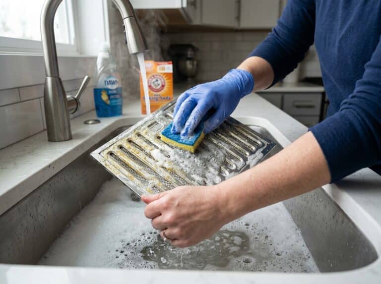 clean range hood filters