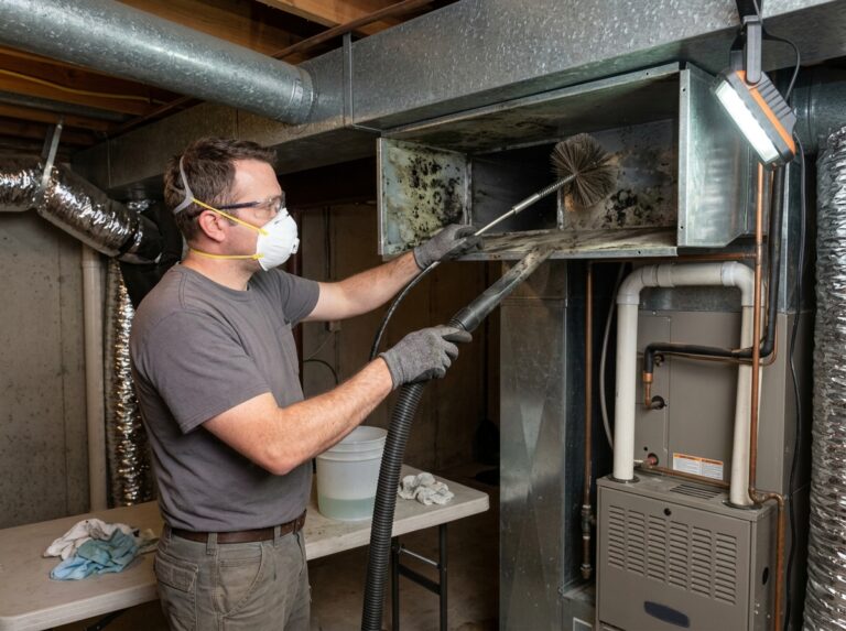 cleaning mold from ducts