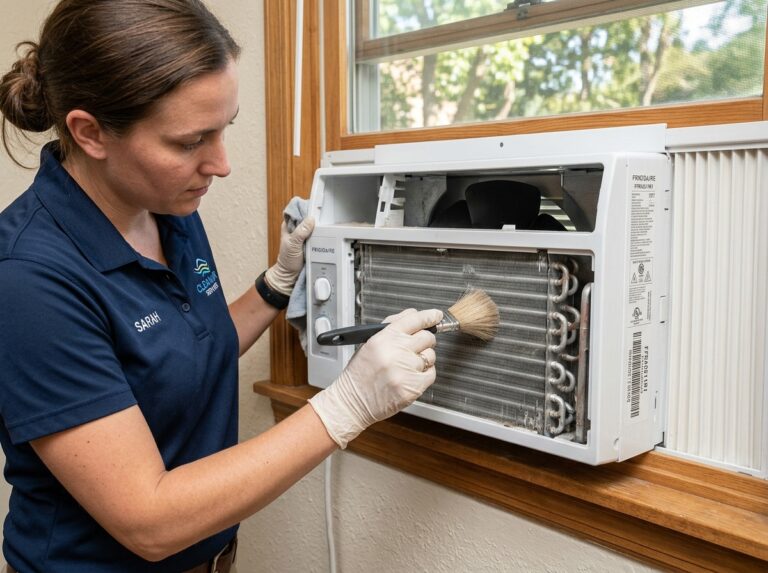 window air conditioner cleaning