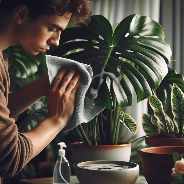Cleaning Indoor Plants for Dust